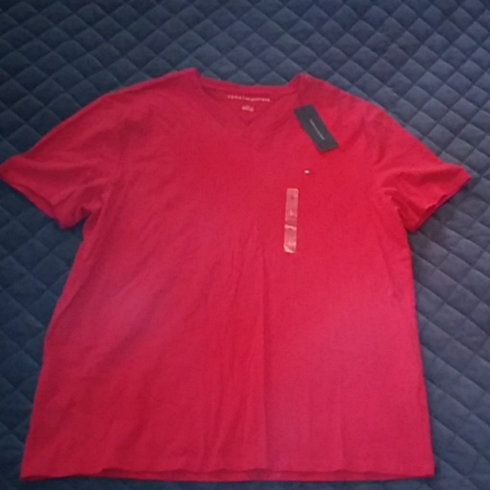 NWT Men's Tommy Hilfiger V neck tee, sz L